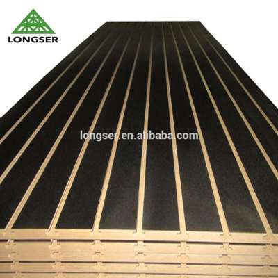 Cheap Display 18mm Melamine Laminated MDF Slatwall Panel