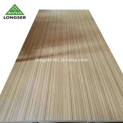 2mm Straight Lines Veneer Laminated MDF